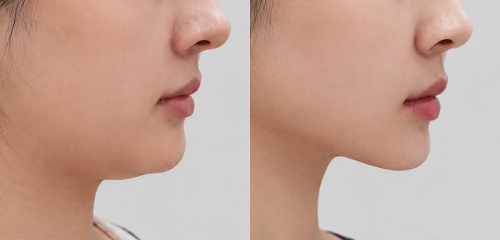 Before and after comparison